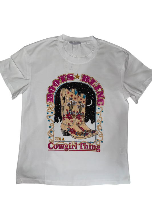 Cowgirl rhinestone shirt